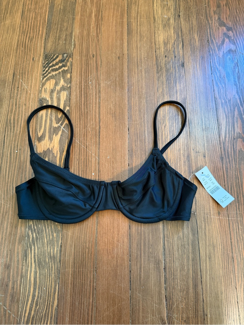J. Crew Black Underwire Bikini Top